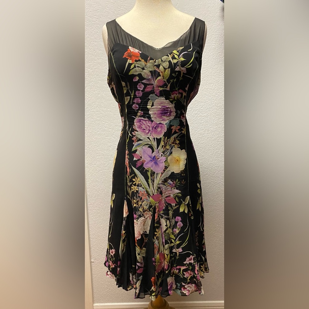 Elegant Badgley Mischka Floral Dress